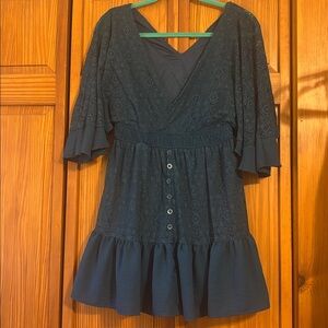 Elegant Teal Lace romper